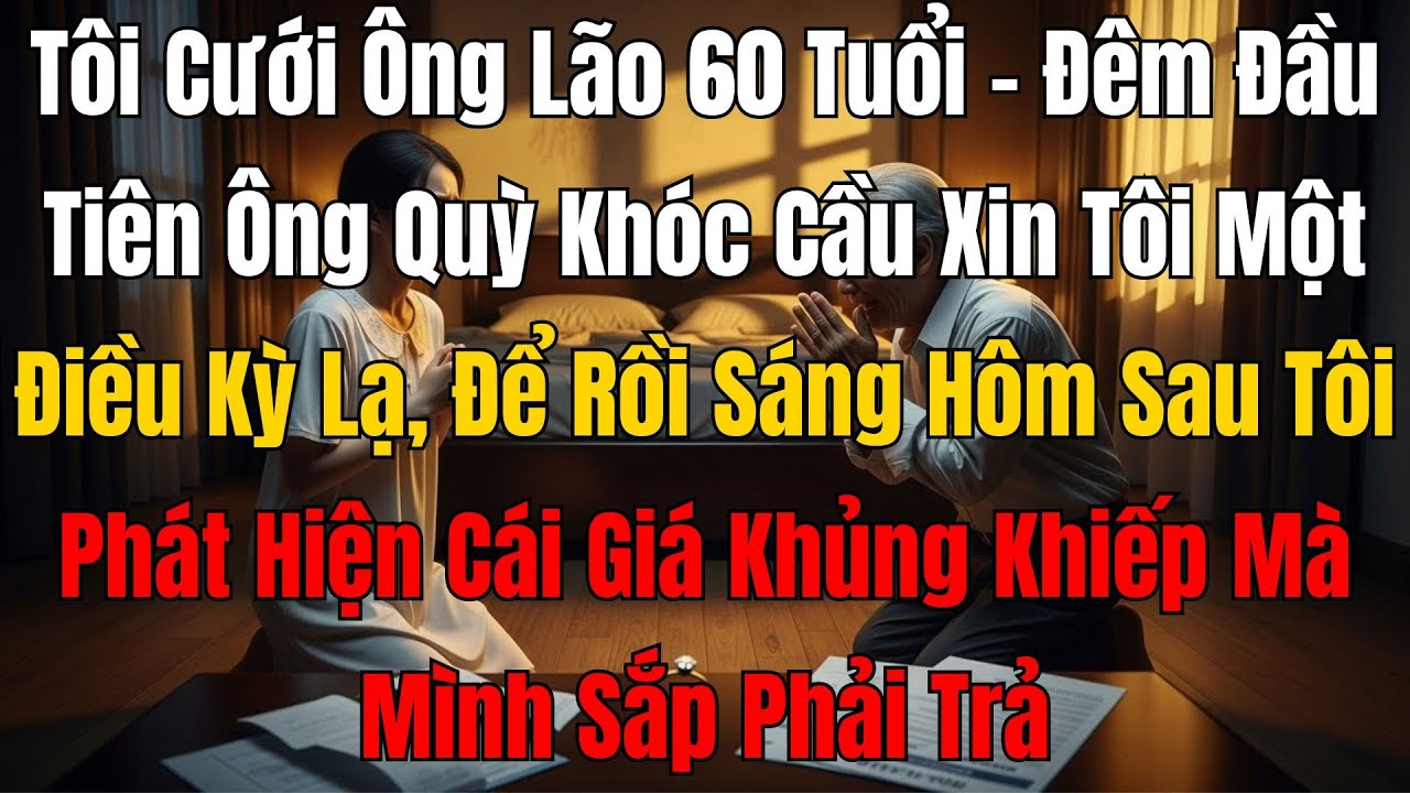 Tôi Cưới Ông Lão 60 Tuổi – Đêm Đầu Tiên, Ông Bật Khóc Cầu Xin Tôi Một Điều Khiến Tôi Sững Sờ