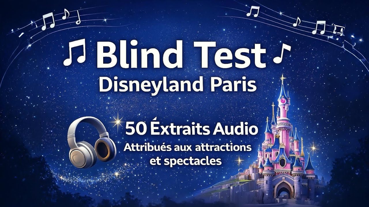 🎵 Blind Test Disneyland Paris – Sauras-tu reconnaître ces 50 extraits ? ✨🎧