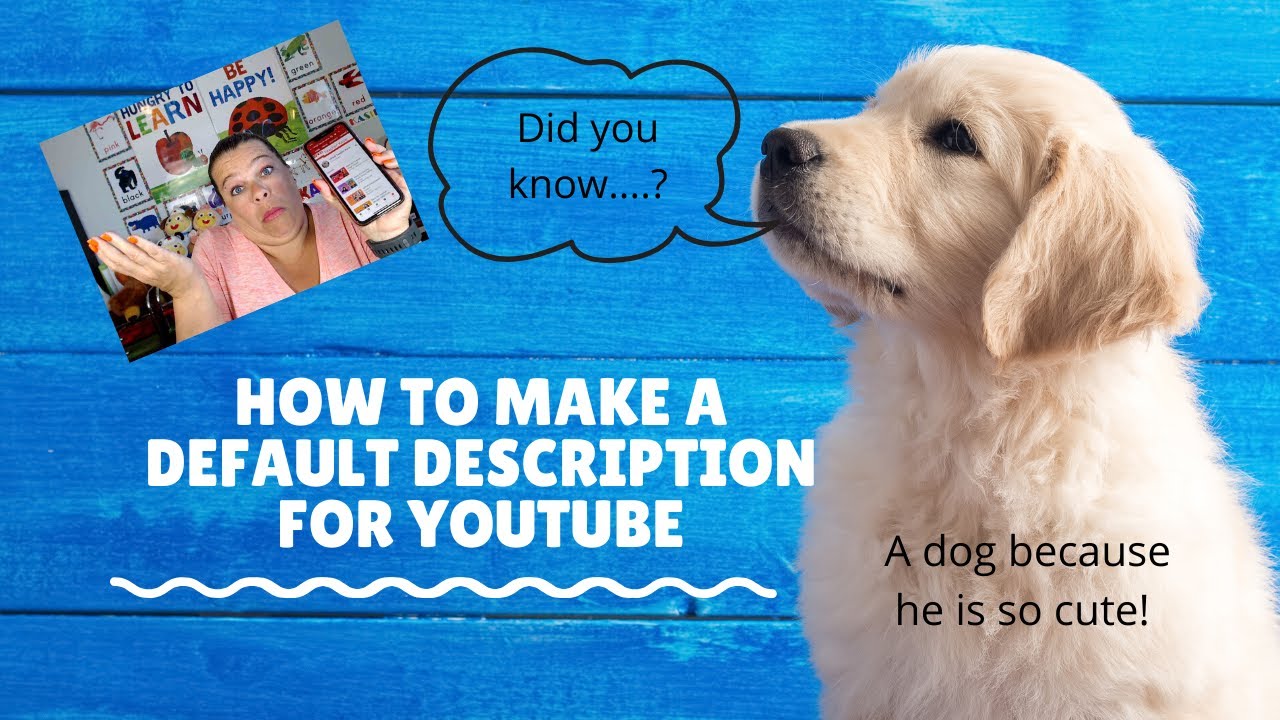 How to Add a Default Description to YouTube