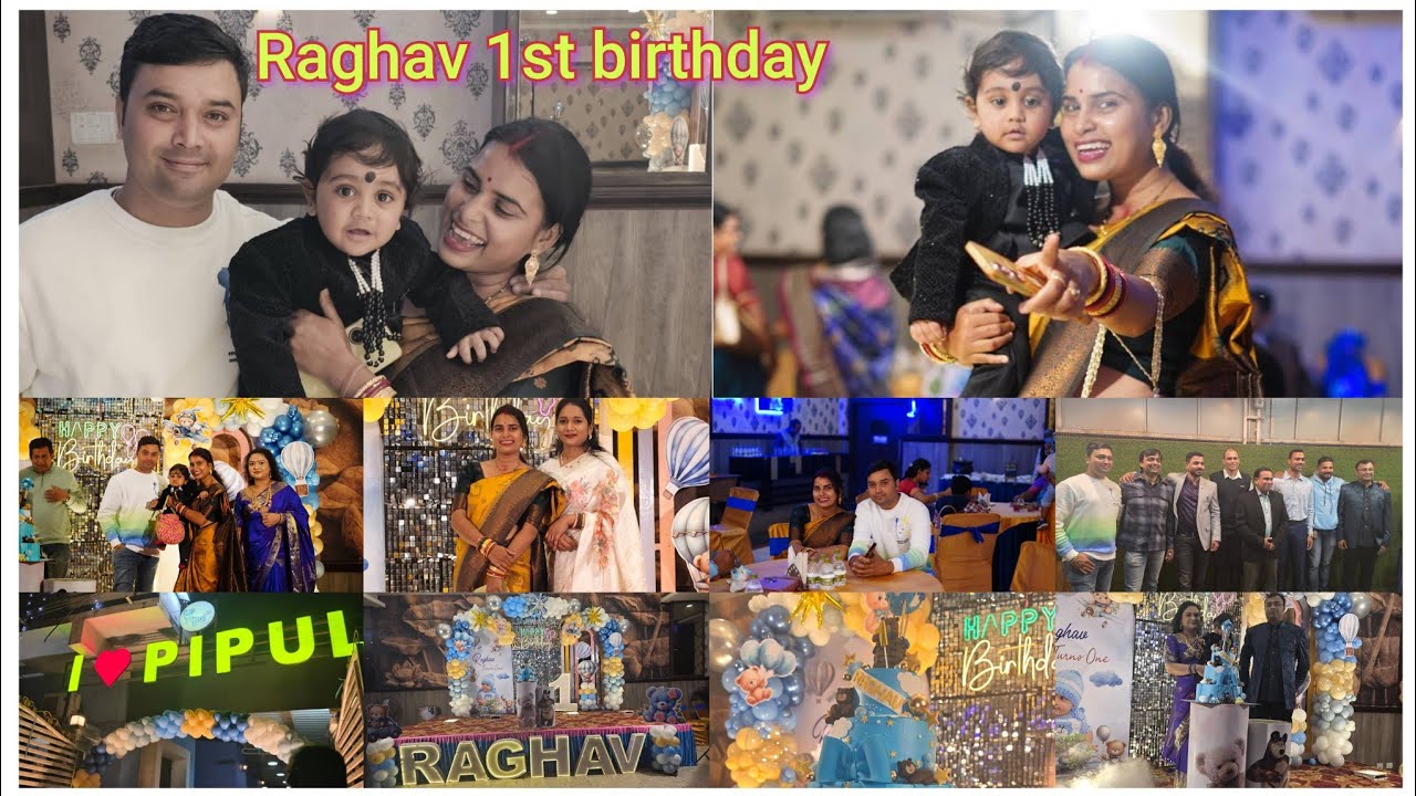 Raghav 1st birthday 🎉 🎂 🎈||@DipisomLifestyle