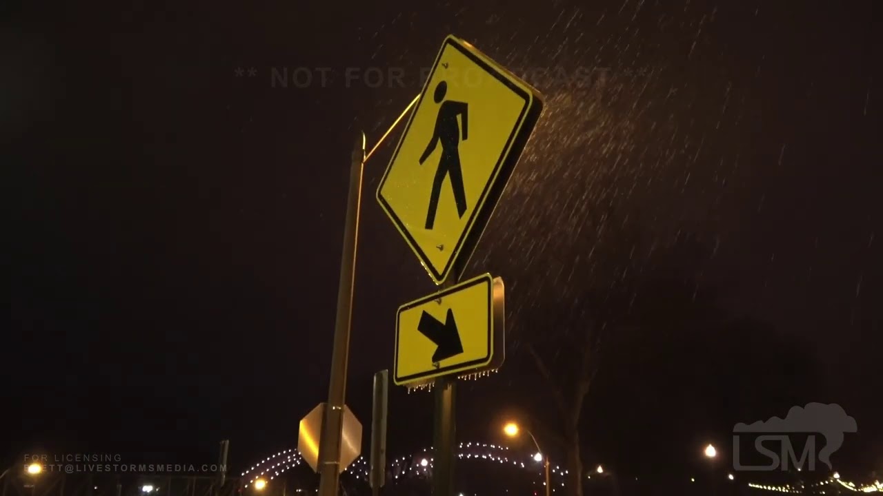 02-10-2021 Memphis, TN - Ice Storm Warning - Slick Bridges - Ice Accumulations Downtown