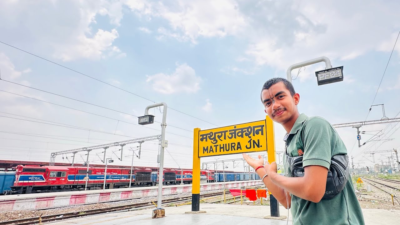 Mathura Junction Railway Station || India Ka Sabse Bada Junction 🇮🇳|| Mathura city ghuma👌||