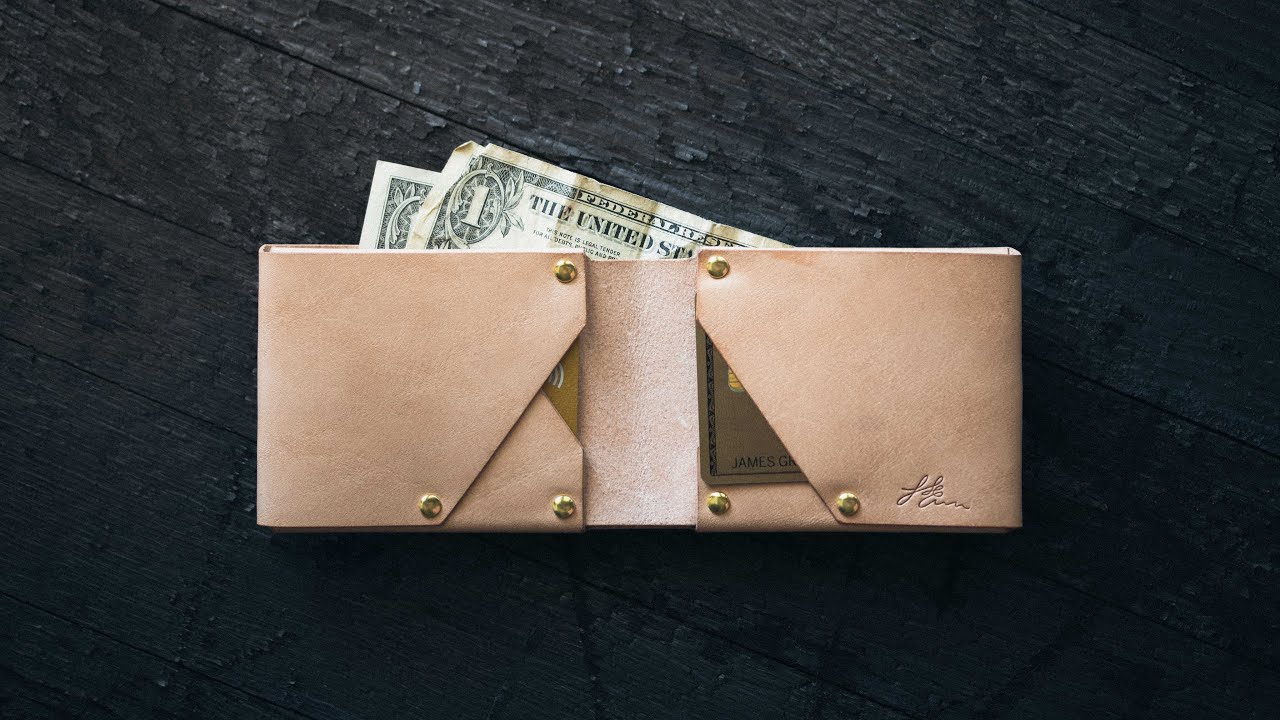 How to Make a Simple Leather Bifold | One Piece Minimalist Wallet
