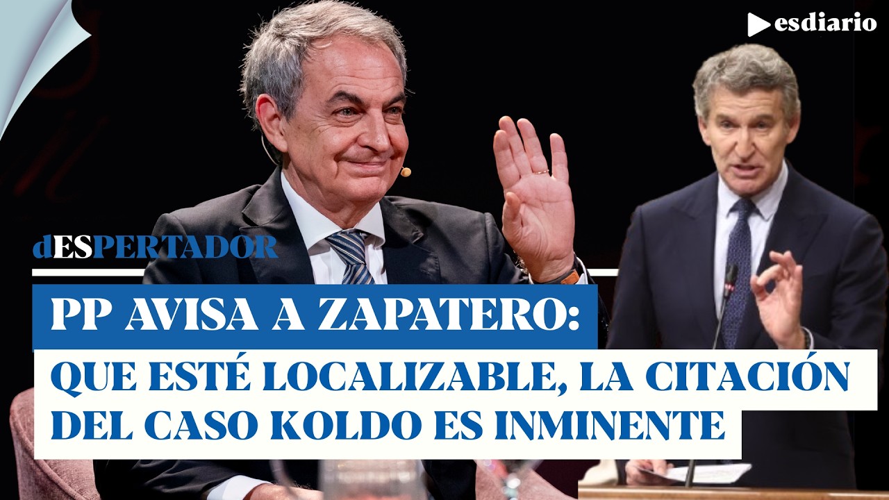 El PP avisa a Zapatero: mejor que este localizable, su citación en la Comisión Koldo es inminente