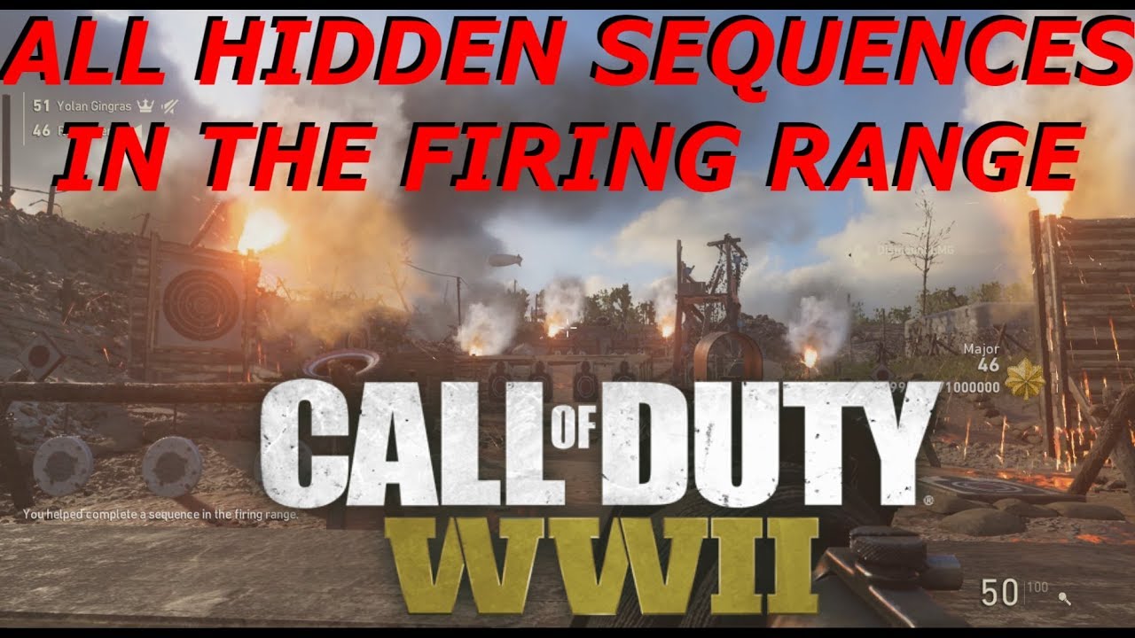 All Secret sequences in the Firing Range (CoD WW2)
