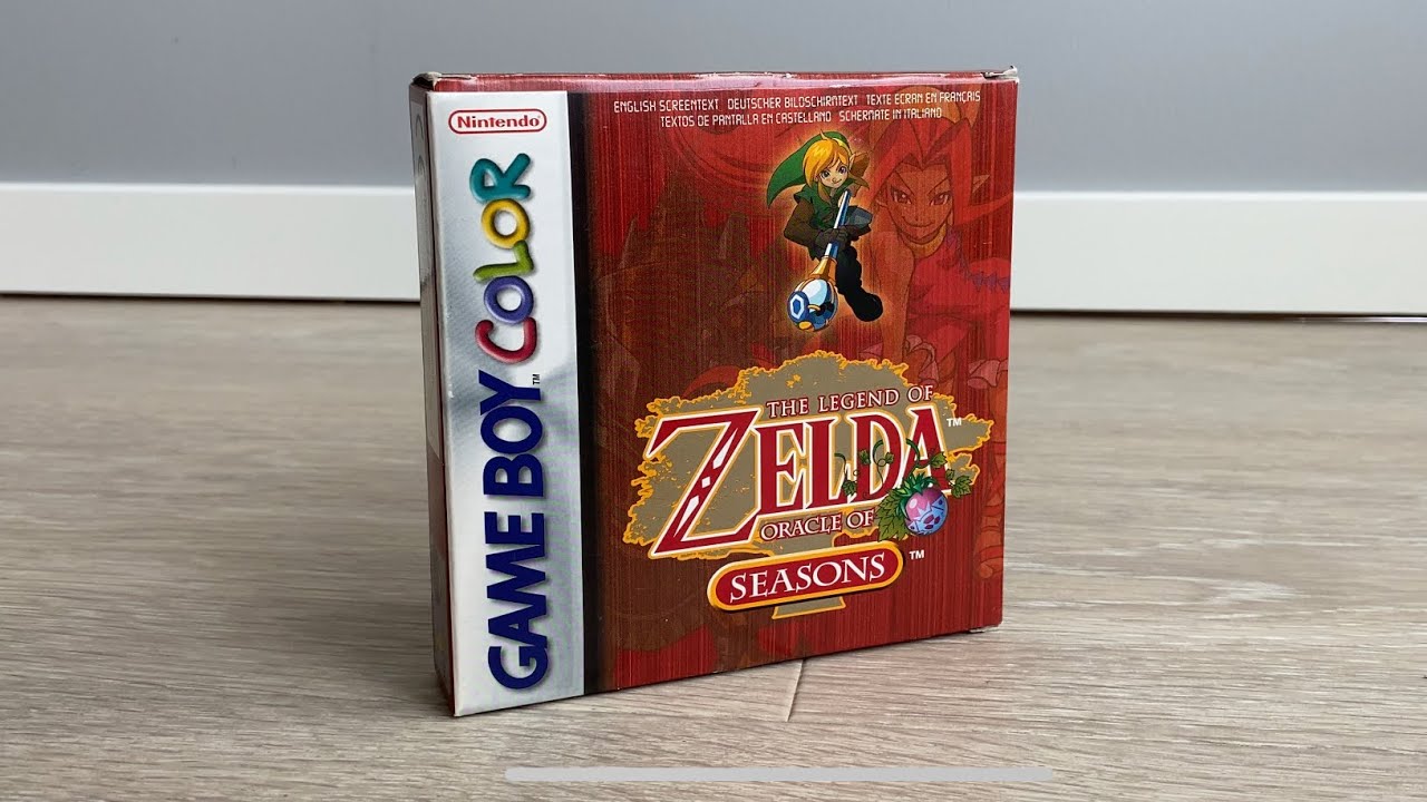 The Legend Of Zelda - Oracle Of Seasons Unboxing ASMR - Game Boy Color