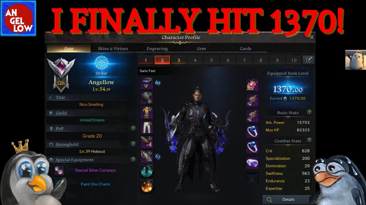 Lost Ark - I Finally Hit 1370! Use your Gold to Buy those Argos Books!