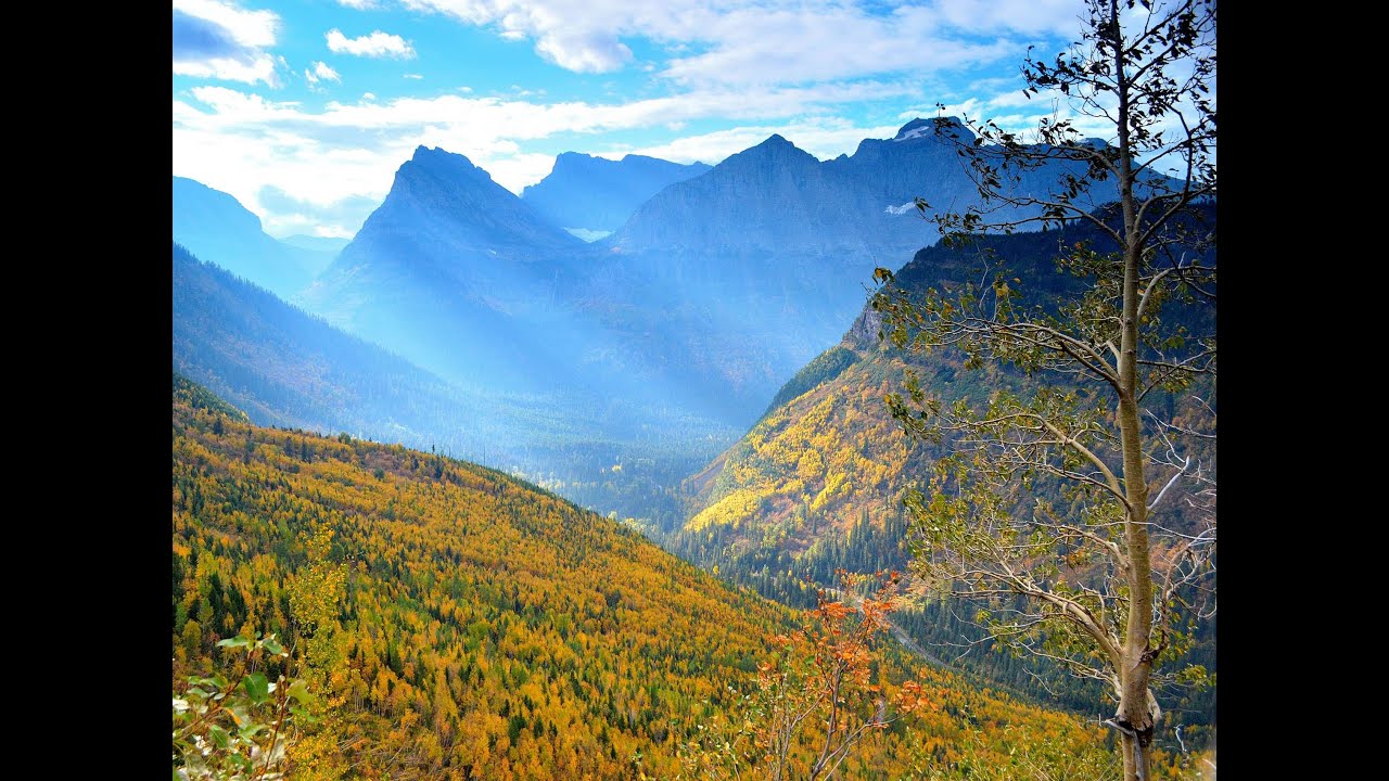 Calming, Autumn nature drive in Glacier National Park will inspire you