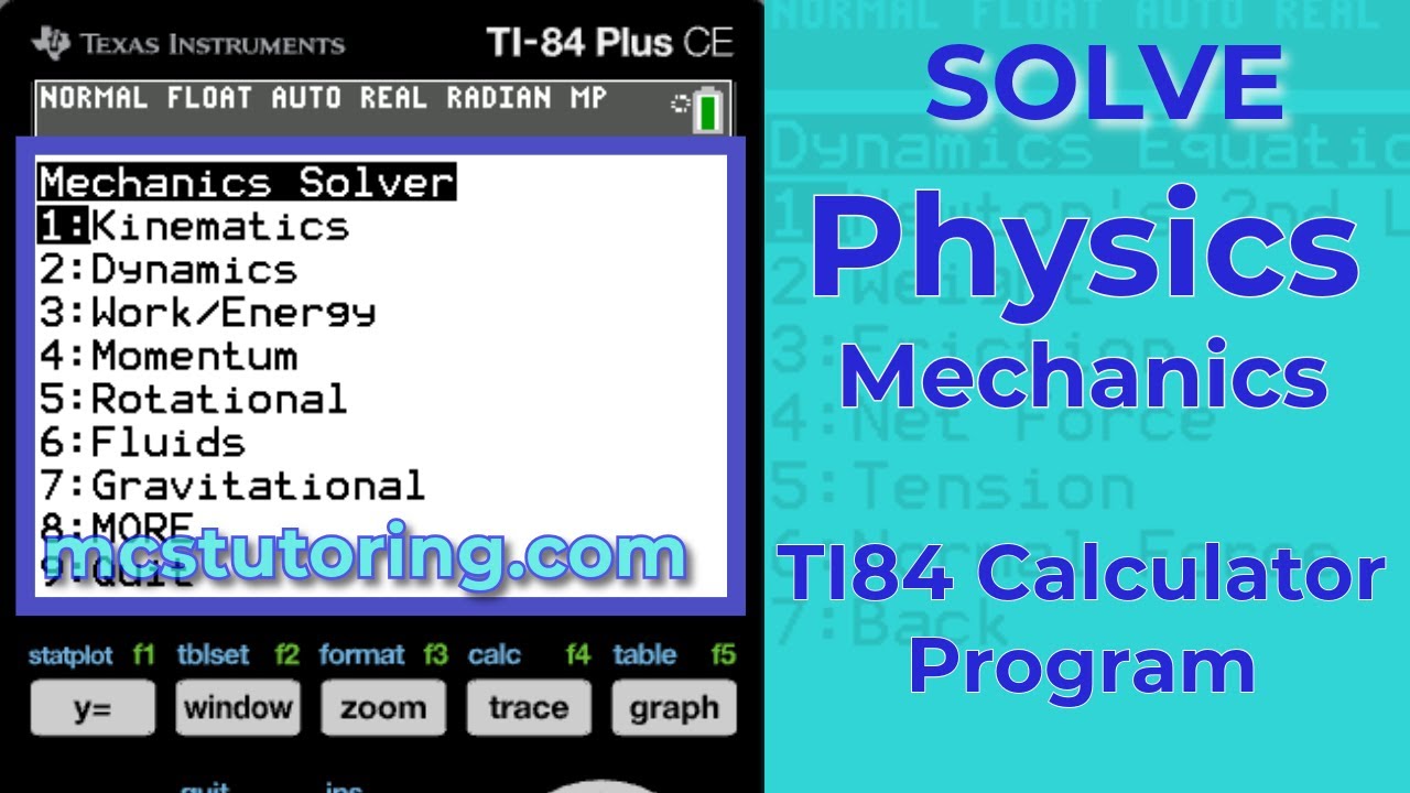 📊 Rotational Physics TI84 Program: Angular Motion, Torque & Momentum #physics #ti84programs