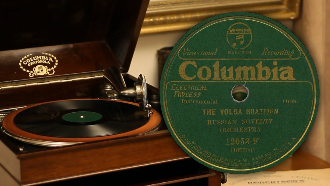 Бурлаки на Волге / Эй, ухнем - Русский Эстрадный Оркестр (Columbia 12053-F (107700) 78 об/мин)