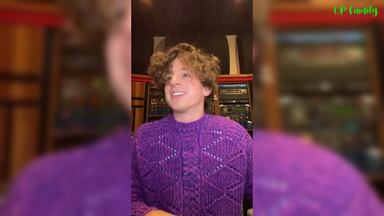 Charlie Puth Instagram LIVE. December 12, 2021