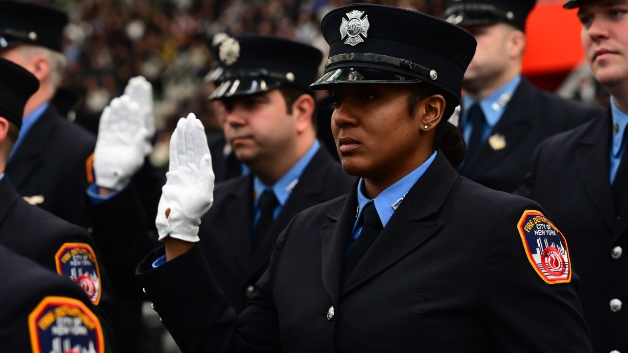 FDNY Promotion Ceremony for fire officers