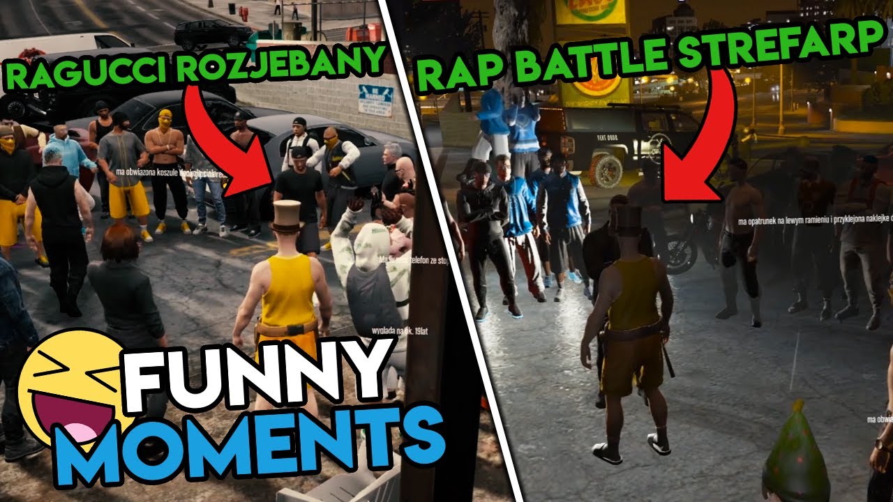 RAGUCCI ROZJEBANY | RAP BATTLE STREFARP | 😂 GTARP 😂 | Funny Moments#184🔥