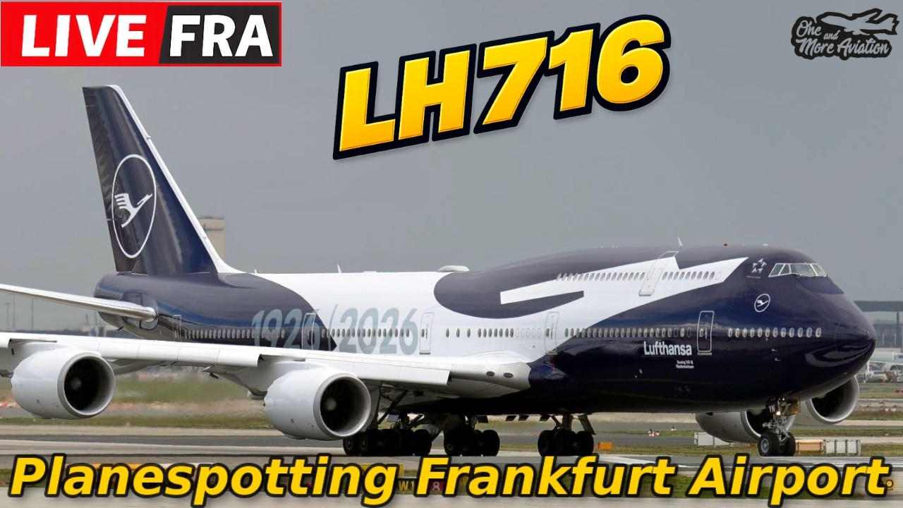 🔴LIVE Planespotting Frankfurt Airport LH716 D-ABYN ready for Take Off🛫👋