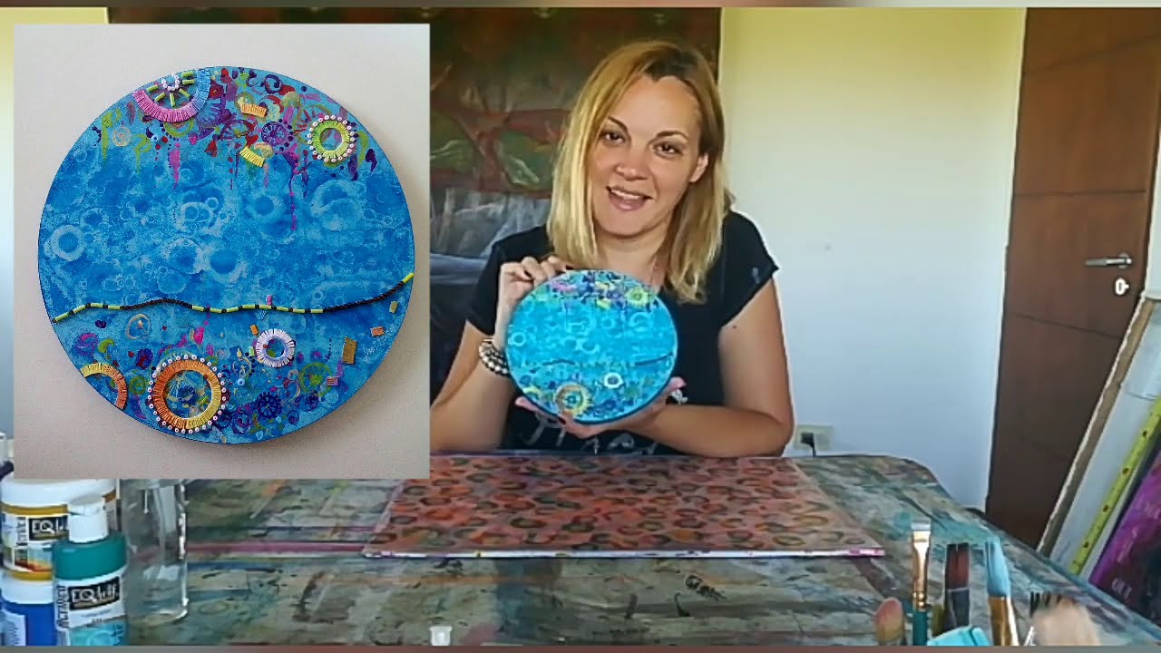 Paso a paso técnica pintura acrílica y alcohol - por Liset Feider