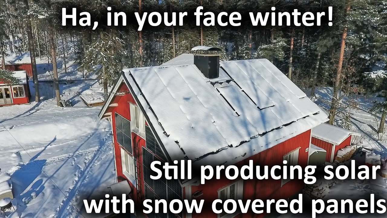 How I still produce solar energy in snowy Finland winters