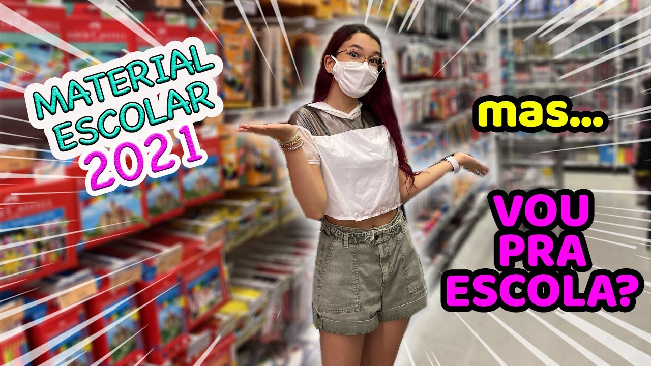 COMPRANDO meu MATERIAL ESCOLAR 2021 !! VOU VOLTAR para a ESCOLA ? | Luluca