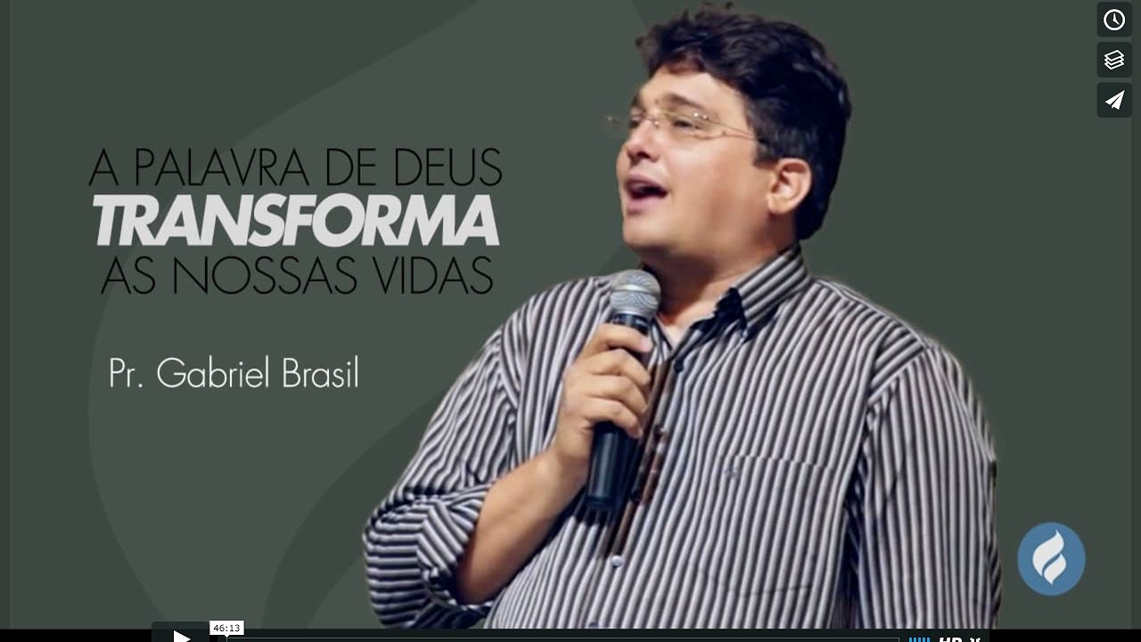 A palavra de Deus transforma a nossa vida. - Pr Gabriel Brasil - 17.01.2016
