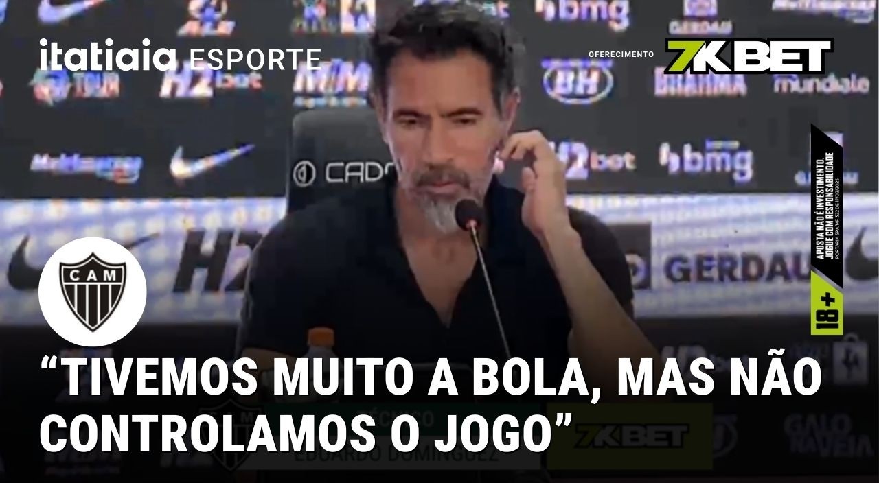 VEJA A COLETIVA DO TÉCNICO EDUARDO DOMÍNGUEZ APÓS A DERROTA DO ATLÉTICO POR 2 A 0 PARA O VITÓRIA