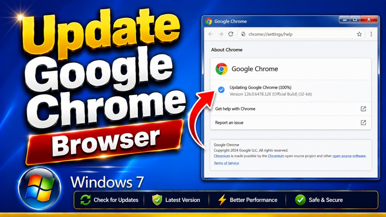 How to Update Google Chrome in Windows 7 | Update Chrome Browser