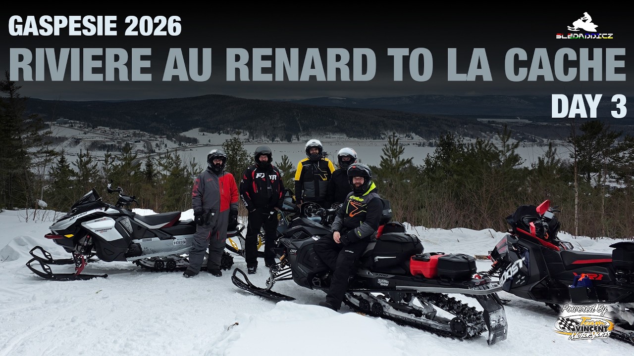 Sled Problems and a Yard Sale! | Day 3 - Riviere Au Renard to La Cache | Gaspe Snowmobile Trip 2026