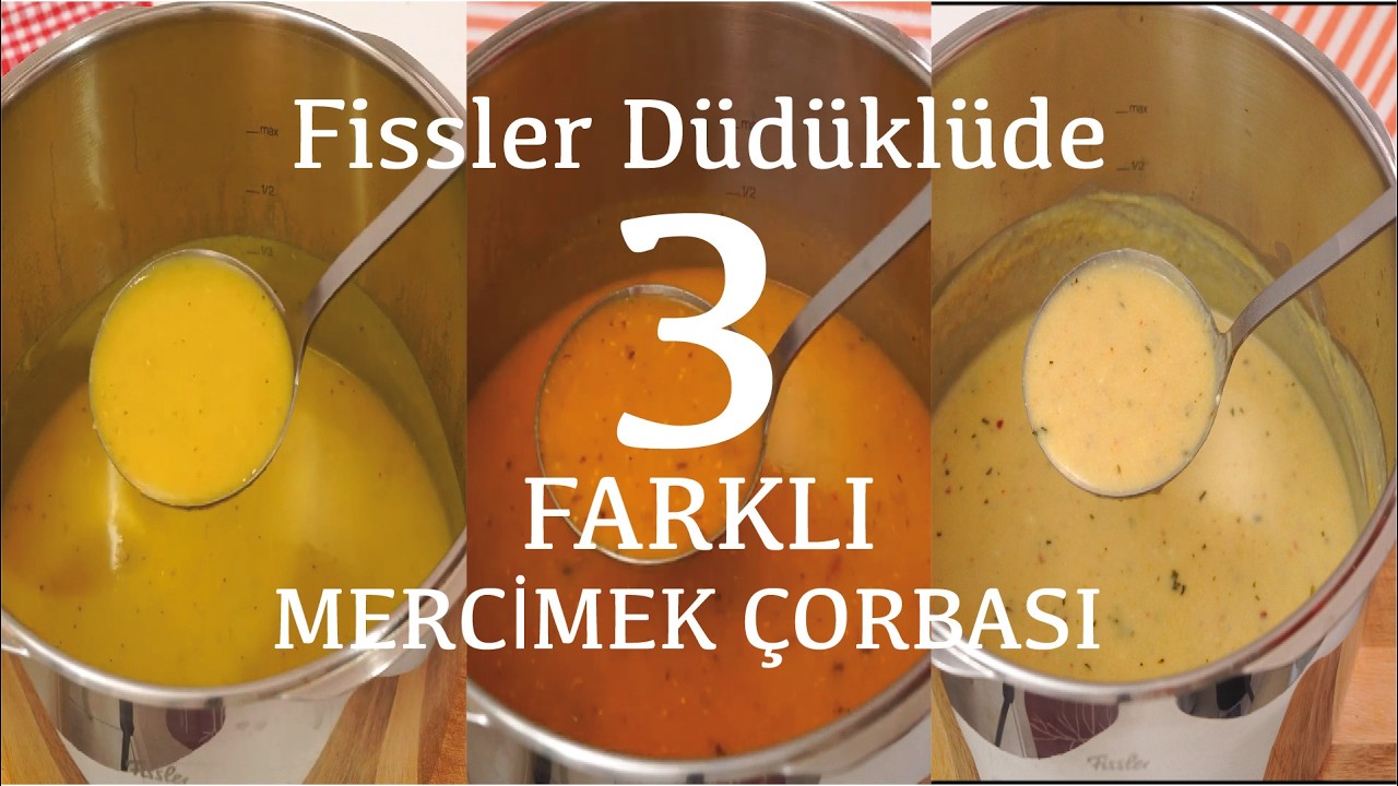 FİSSLER MERCİMEK ÇORBASI 😍 Düdüklüde Mercimek Çorbası Kaç Dakikada Pişer? Fissler Düdüklü Kullanımı