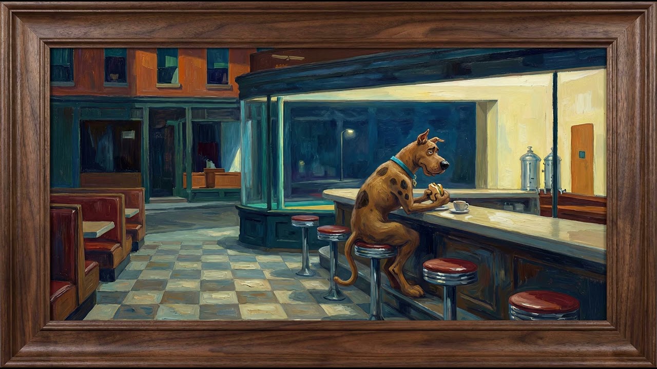 Scooby-Doo's Midnight Diner | 8-Hour 4K After the Credits Art | Frame TV Screensaver