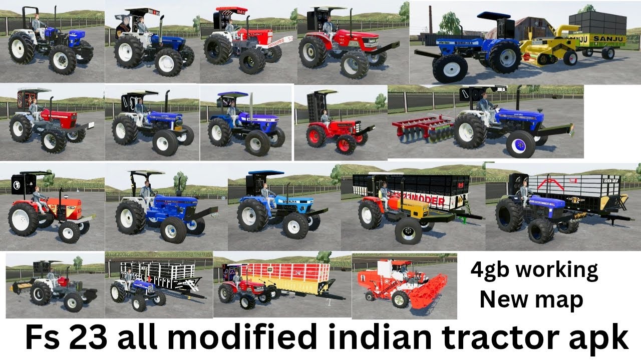 Fs 23 indian tractor modified apk || fs 23 apk || farming simulator 23 indian tractor modified apk