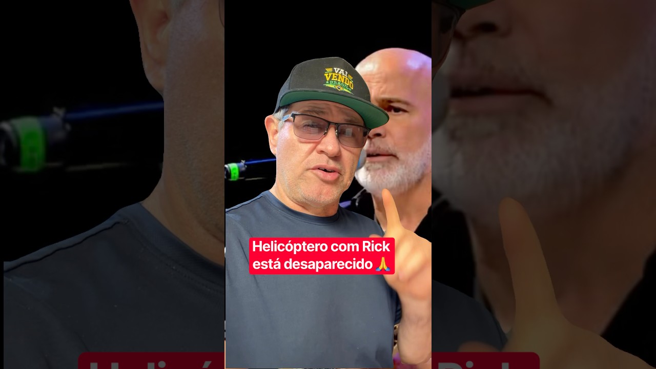 Helic&oacute;ptero com Rick est&aacute; desaparecido #rickrener #noticias