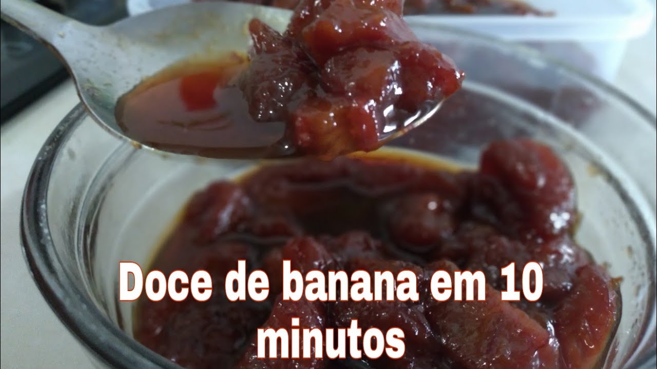 Doce de banana em 10 minutos