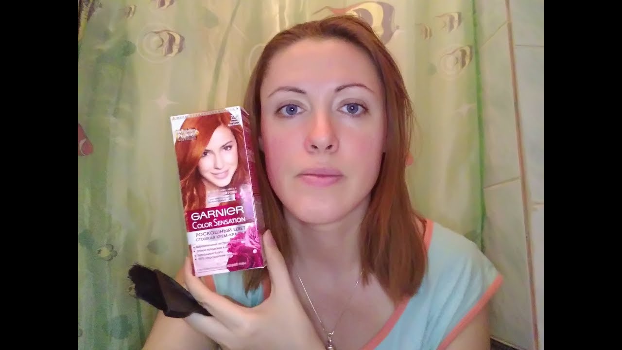Обзор краски для волос Garnier 7.4 Ура я рыжая