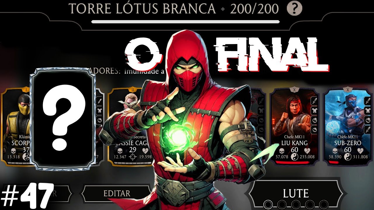 Zerando Torre Lótus Branca com 34 dias de conta | Qual diamante ganhei? | O final | EP47 | MK Mobile
