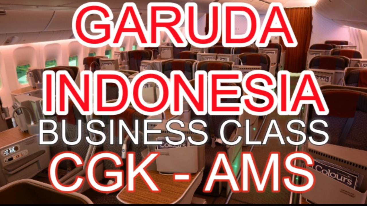 Garuda Indonesia Business Class Boeing B777-300ER GA88 Jakarta to Amsterdam