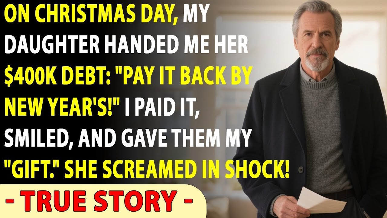 “Pay Our Debt!” My Daughter Demanded on Christmas—But My Calm Response Made Her Cry… | TRUE STORY