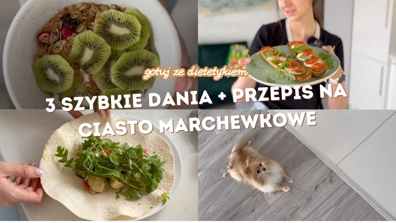 4 proste dania DLA ZAPRACOWANYCH - śniadanie, ciasto, obiad