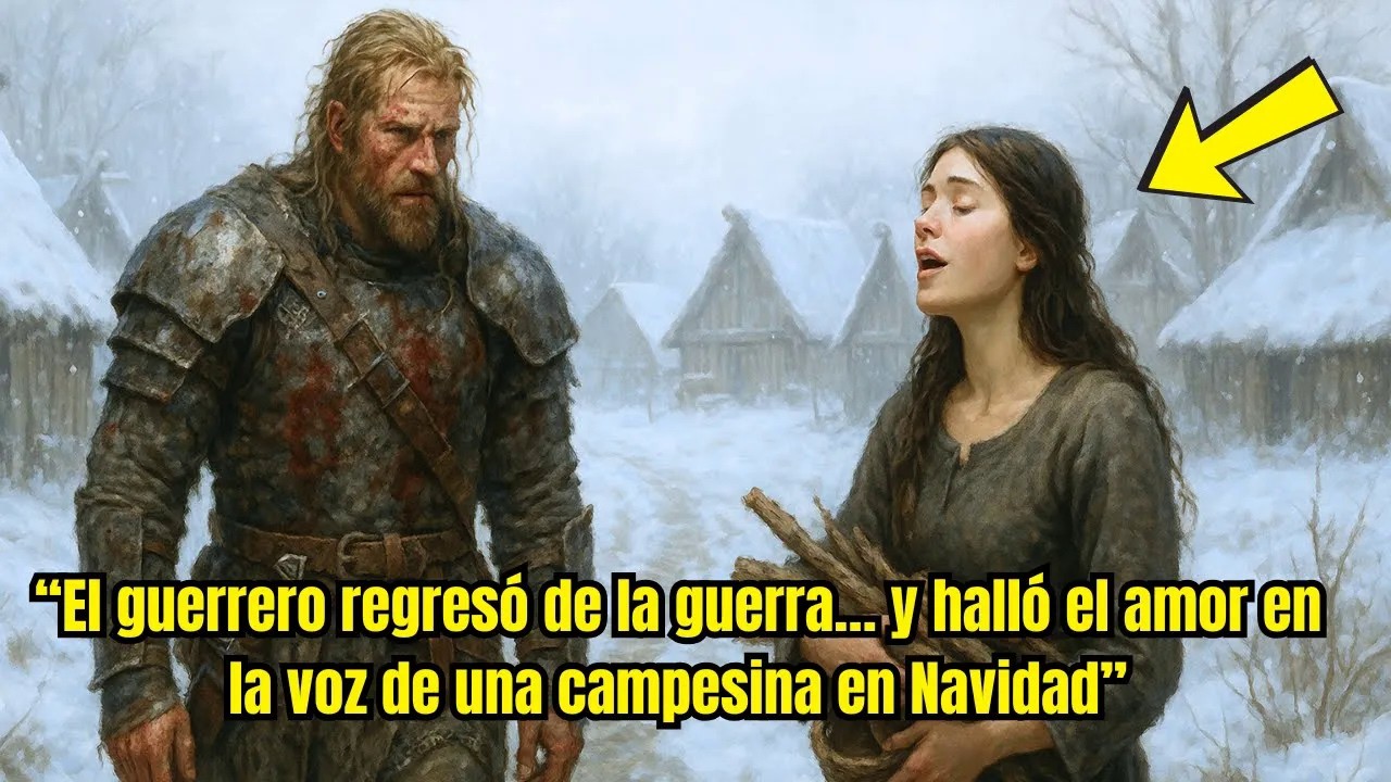 “El guerrero regresó de la guerra… y halló el amor en la voz de una campesina en Navidad”