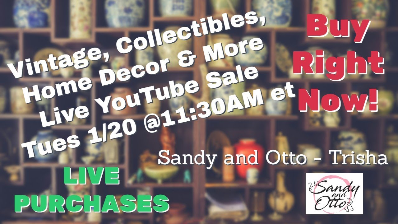 Live Vintage Sale: Shop Rare Finds at Unbelievable Prices | Jan 18 @11:30am et (8:30am pt)