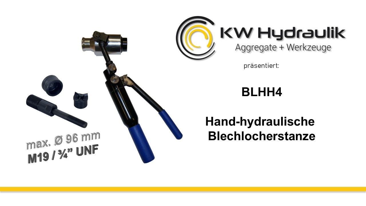 BLHH 4   Hand hydraulische Lochstanze Blechlocher