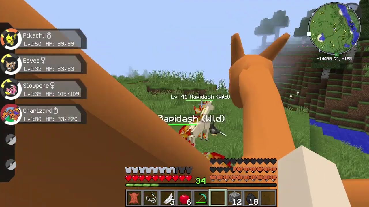 Minecraft: Pixelmon - Эпизод 29 - Новые сражения (Pokemon Mod)