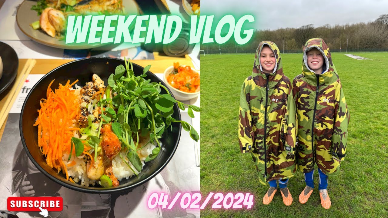 Weekend Vlog | 3rd & 4th Feb 2024 | Wagamamas, Seb's Football & Shopping 💚✨