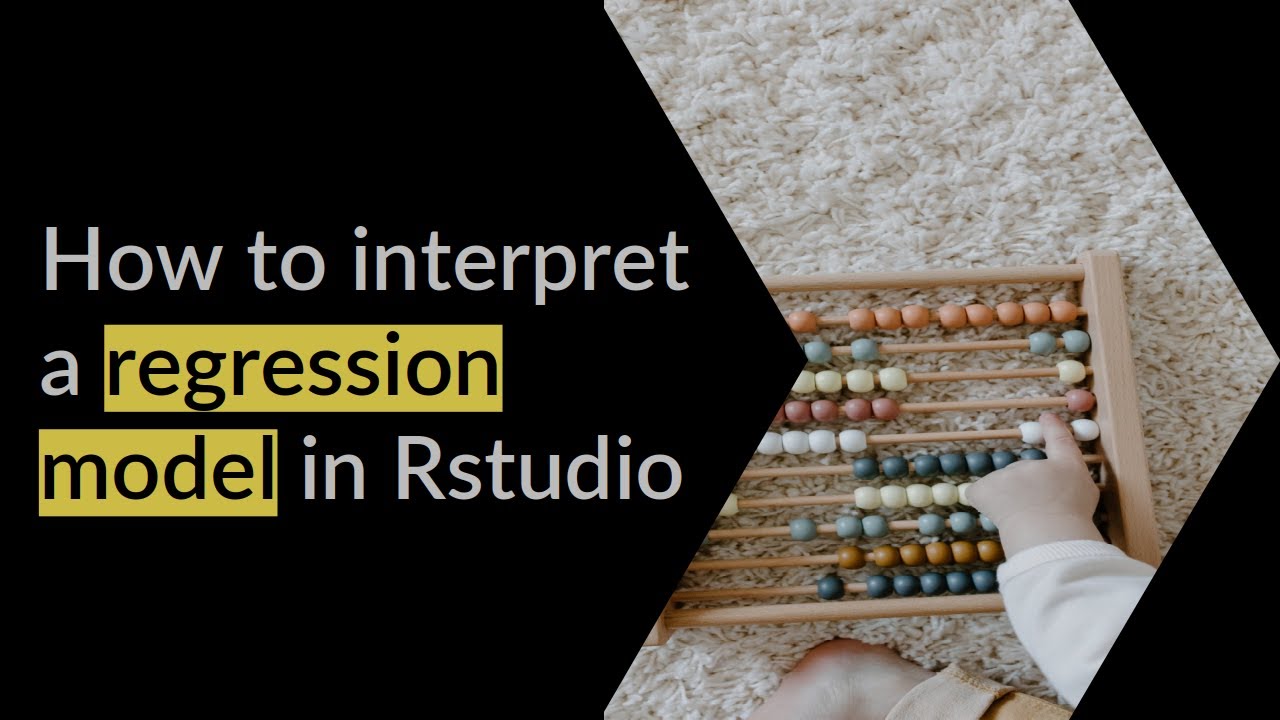 How to interpret a regression model in Rstudio