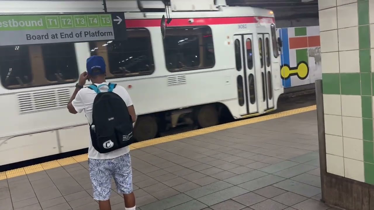 SEPTA Metro: 63rd/Malvern Bound K-Car T1 Line Trolley departing 13th Street 