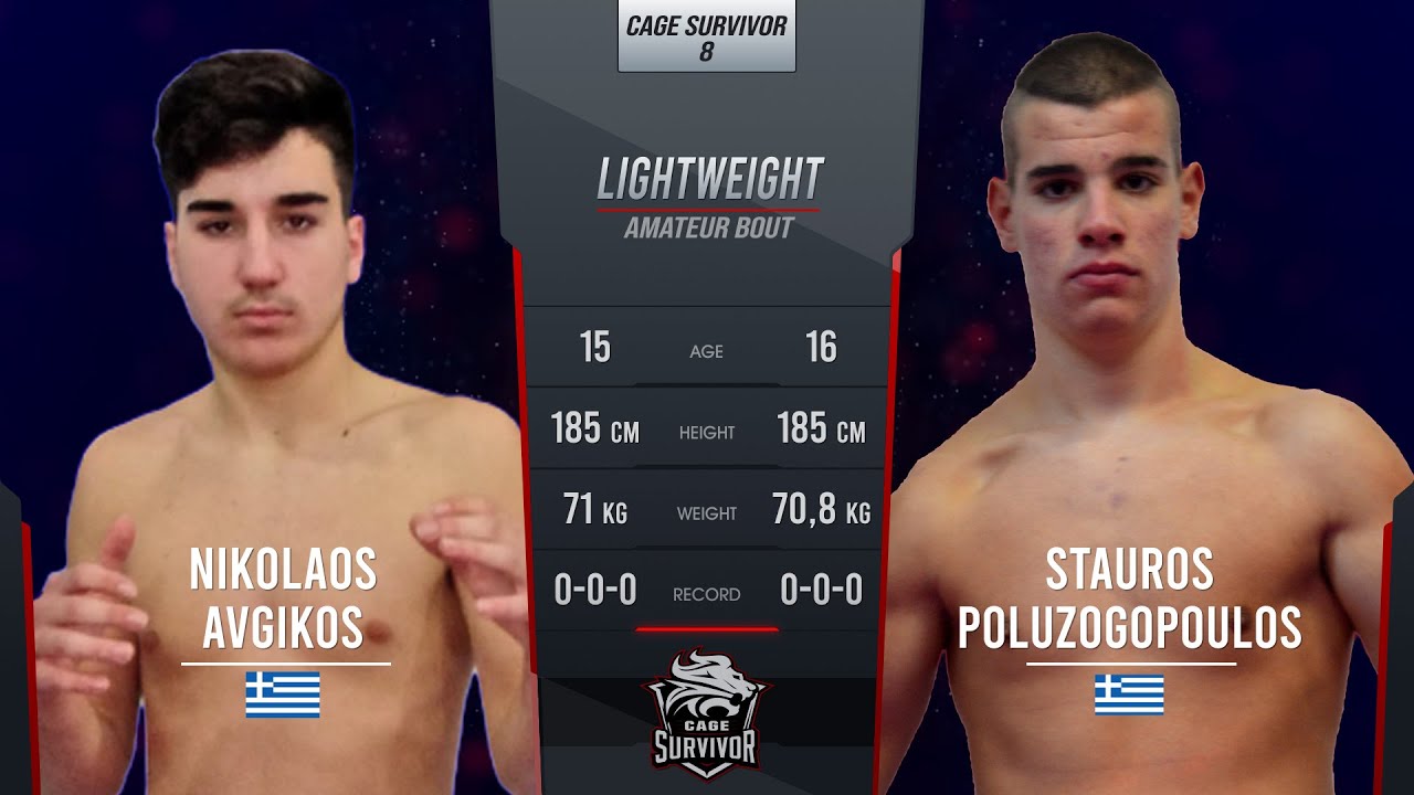 Cage Survivor 8: Nikolaos Avgikos vs. Stauros Poluzogopoulos Full Fight