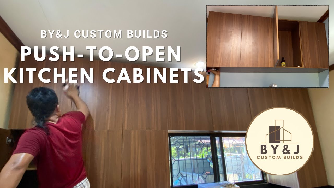 BY&J Custom Builds | Custom Push-To-Open Cabinets