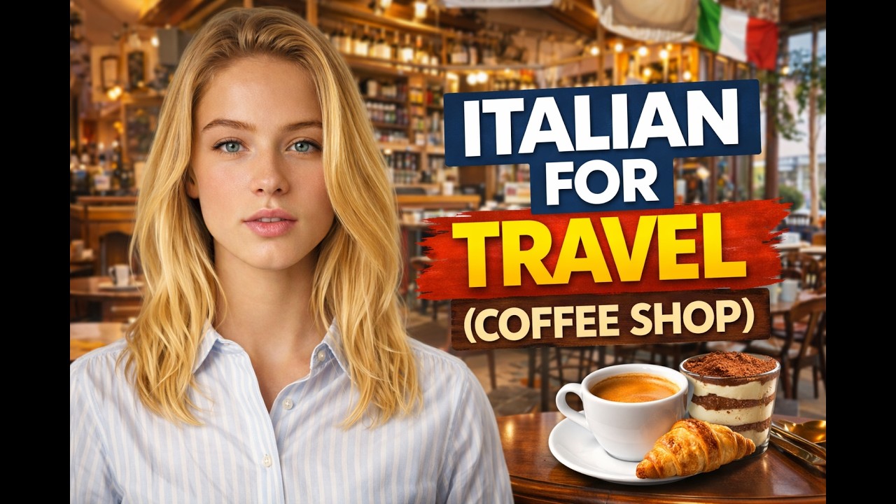 Italian for Travel: Coffee Shop | 100 Essential Sentences (Listen & Repeat)
