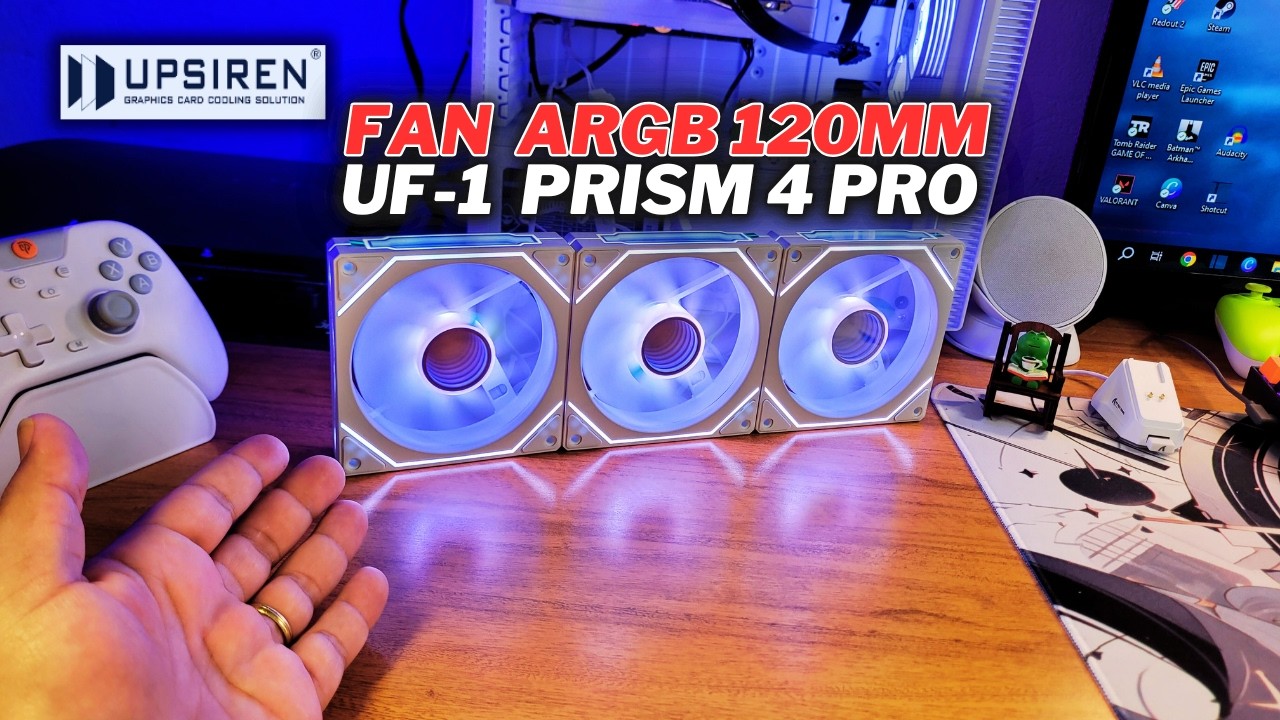 Melhor FAN Custo Beneficio UPSIREN UF-1 PRISM 4 PRO (UNBOXING E TESTE)