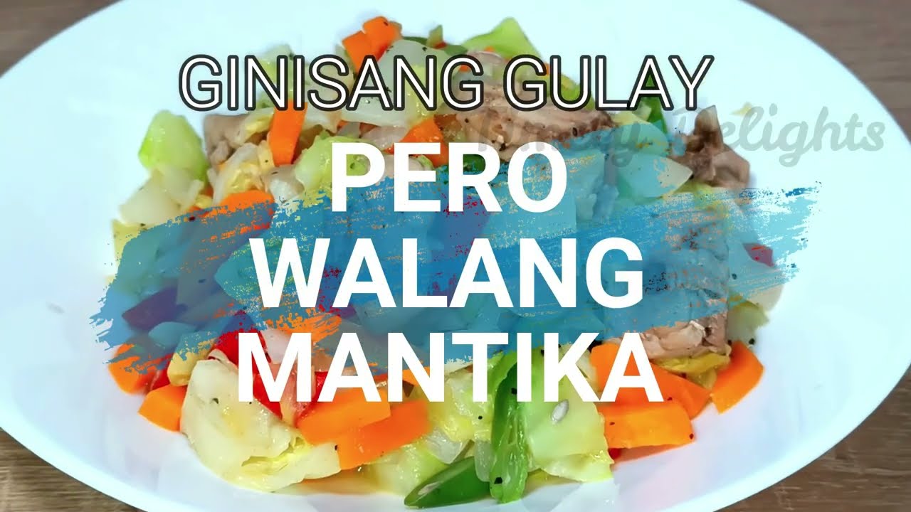 Ginisang Gulay na Walang Mantika