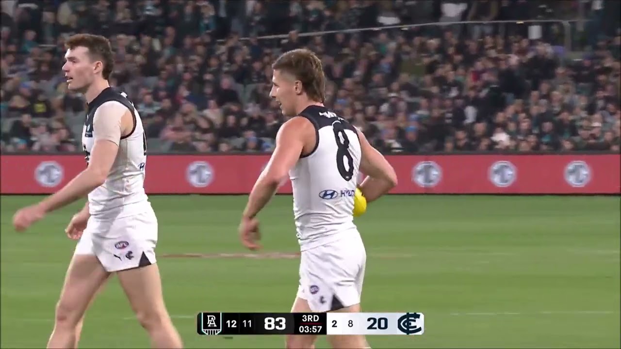 Lachie Fogarty - AFL 2025 Round 16 Highlights - Carlton @ Port Adelaide