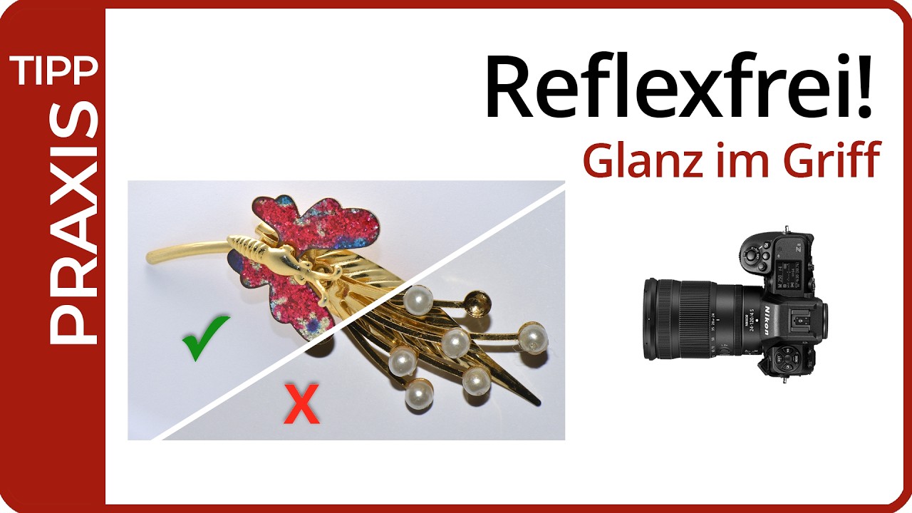 Glänzende Objekte fotografieren - Die einfachste Profi-Methode