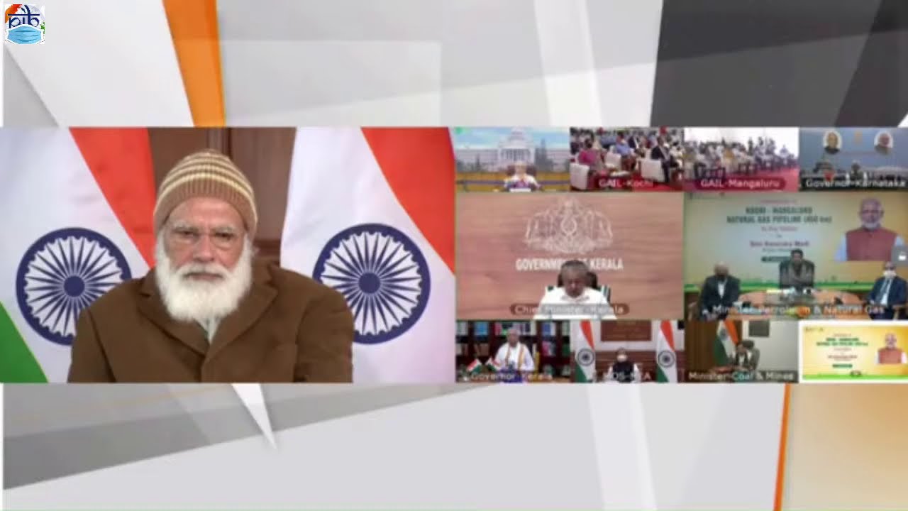 PM Narendra Modi dedicates Kochi - Mangaluru Natural Gas Pipeline to the nation